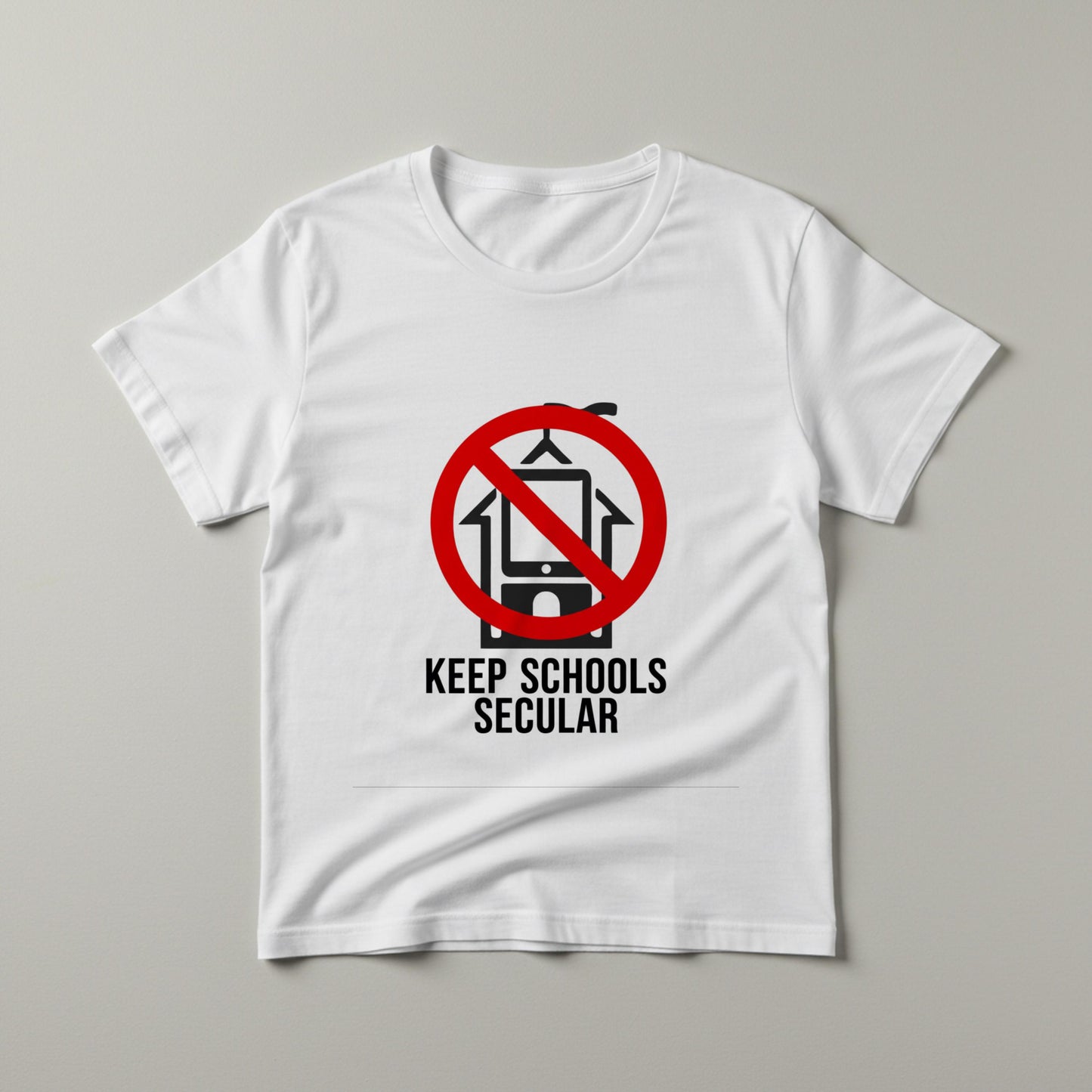 Keep Schools Secular Unisex Garment-Dyed T-shirt | Separation of Church and State Activist Protest Wear | Secular Education Advocate Tee