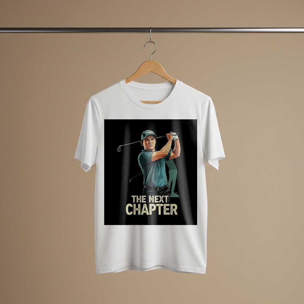 The Next Chapter Golf T-Shirt | Motivational Golfer Tee | Garment-Dyed Unisex Apparel | Inspirational Sports Fan Gift for Avid Golfers