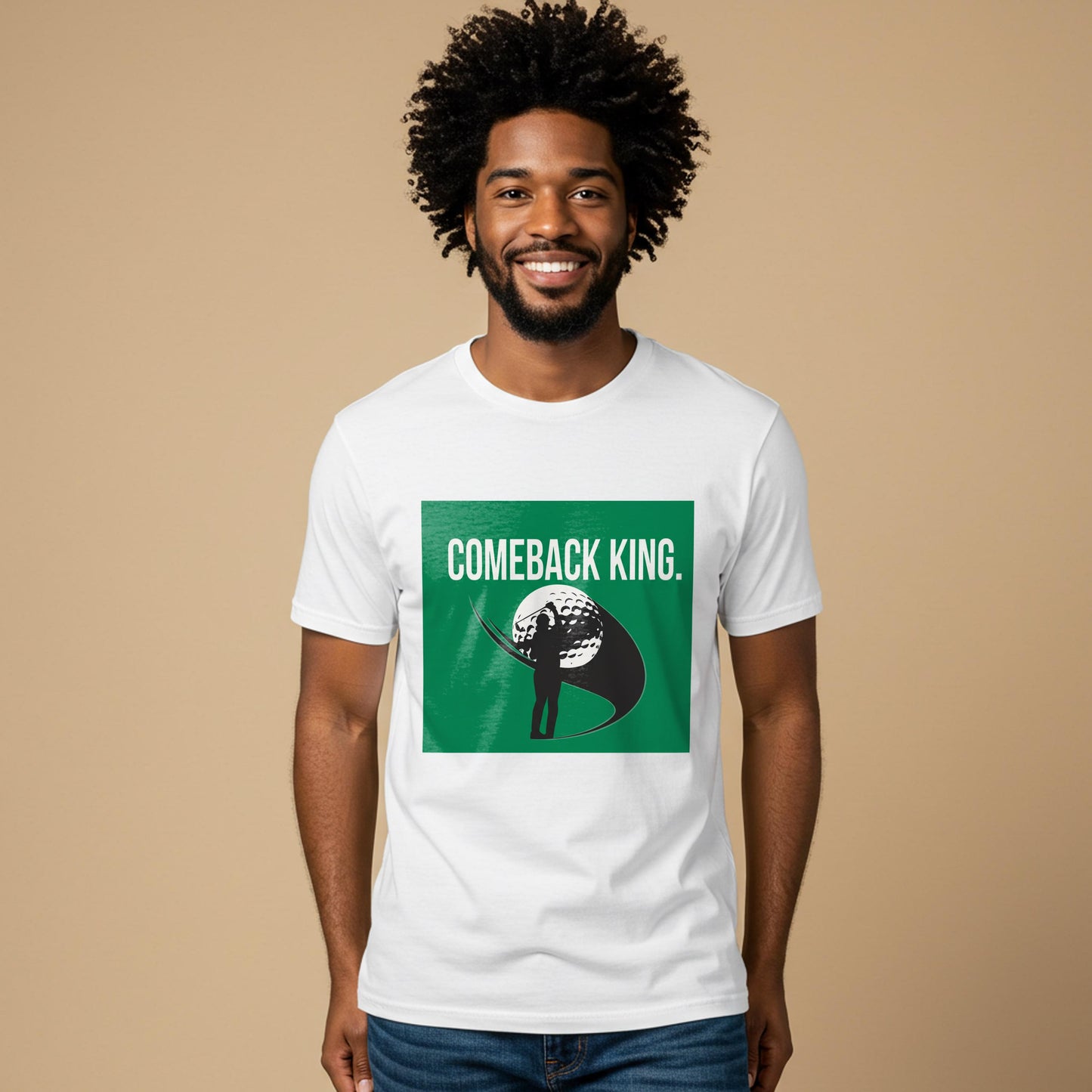 Comeback King Golf Shirt | Motivational Golfer Tee | Inspirational Sports Apparel | Garment-Dyed Unisex T-Shirt | Victory Resilience Gift