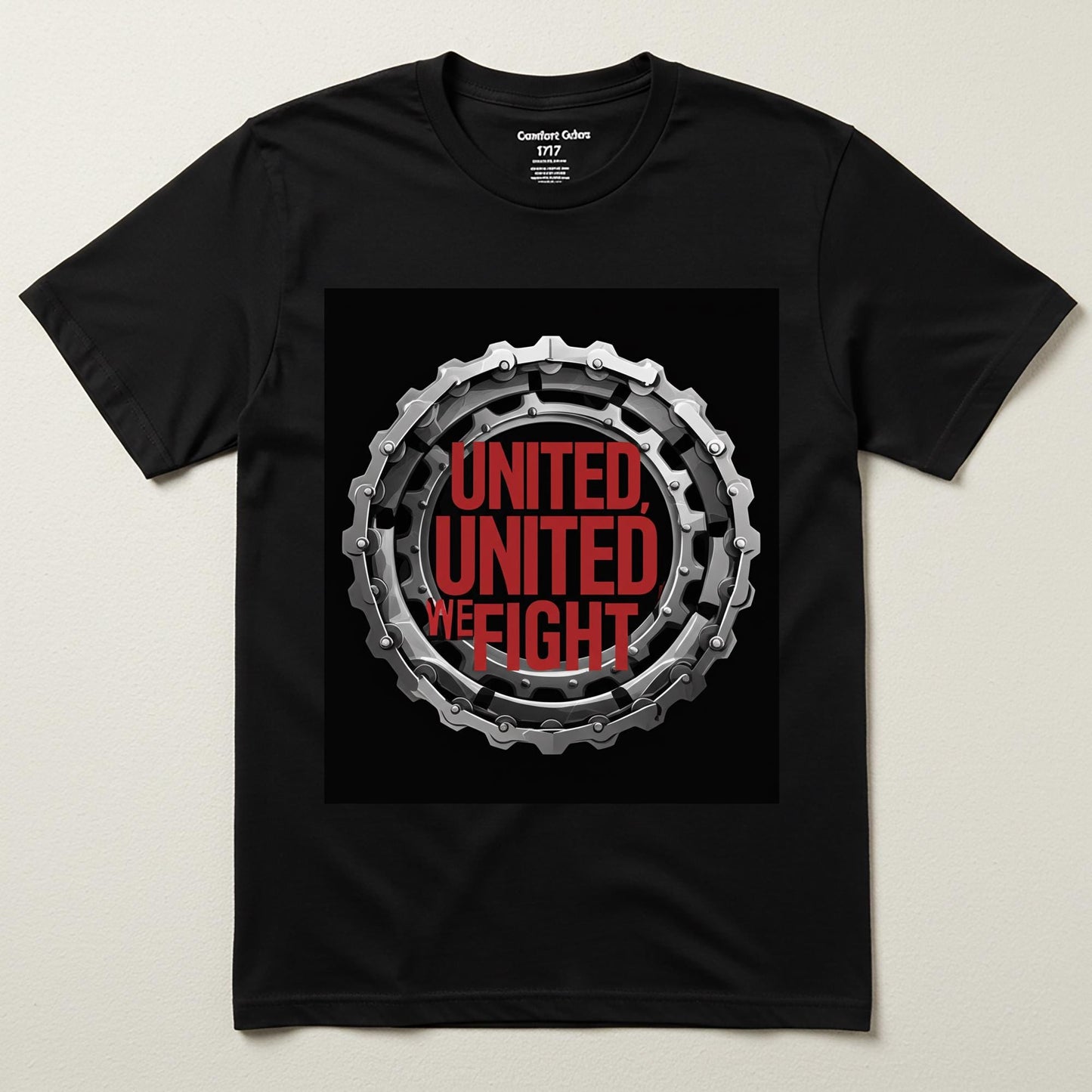 United We Fight T-shirt | Solidarity Activist Apparel | Resistance Collective Strength Tee | Chain Gear Industrial Style Graphic Shirt