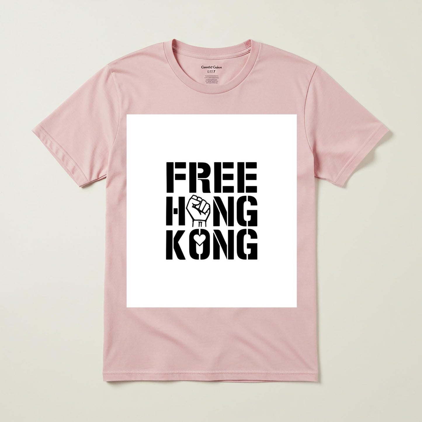 Free Hong Kong T-Shirt | Solidarity Freedom Apparel | Human Rights Activist Tee | Democracy Protest Shirt | Unisex Garment Dyed Top