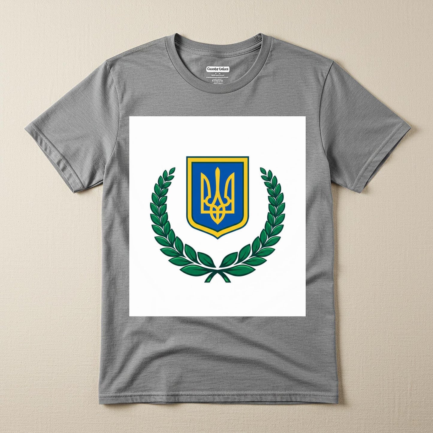 Ukrainian Trident T-Shirt | Stand With Ukraine Support Shirt | Patriotic Ukrainian Apparel | Unisex Garment-Dyed Tee | Freedom's Emblem
