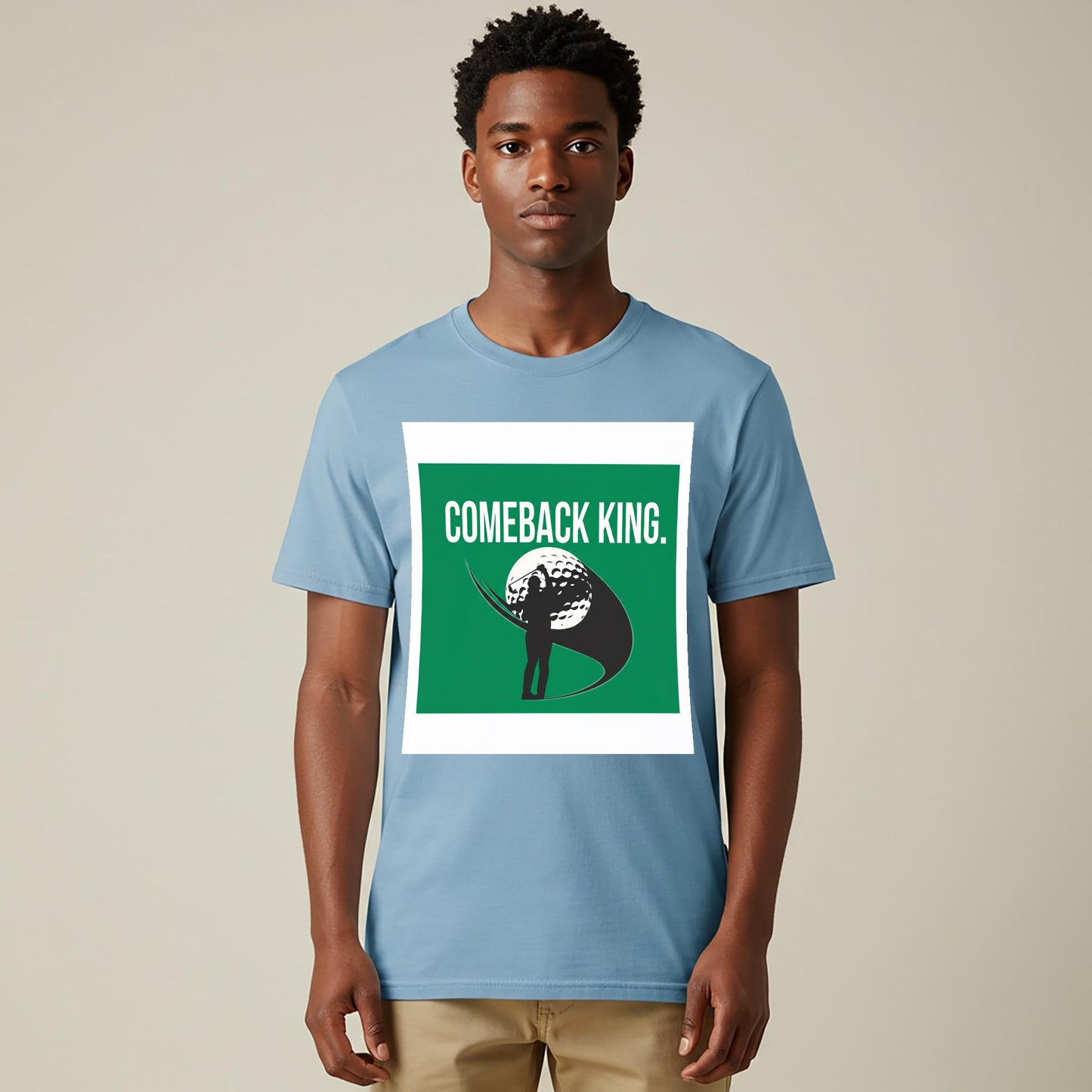 Comeback King Golf Shirt | Motivational Golfer Tee | Inspirational Sports Apparel | Garment-Dyed Unisex T-Shirt | Victory Resilience Gift