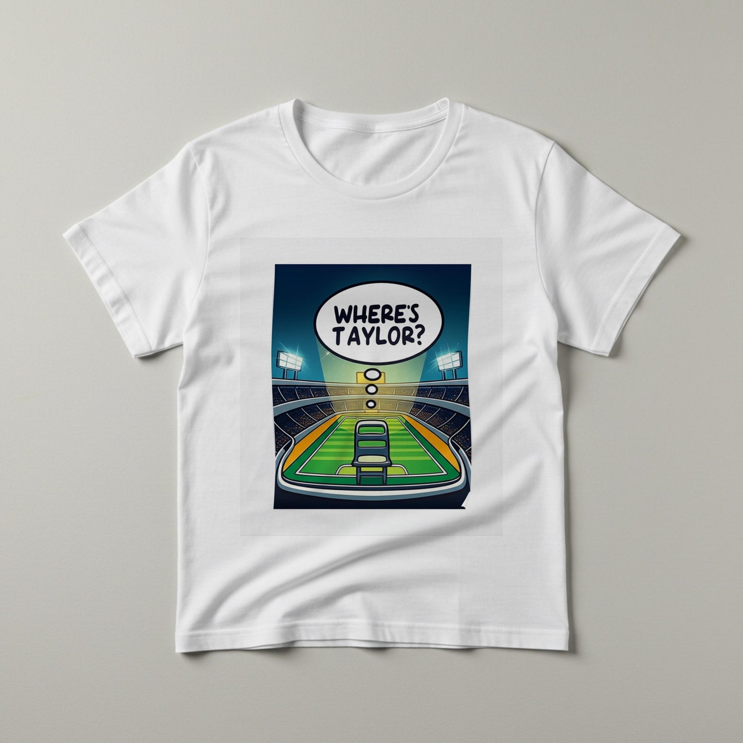 Where's Taylor T-shirt Funny Football Game Day Humor Pop Culture Tee Travis Kelce Fan Gift Swiftie Apparel Unisex Garment Dyed Shirt