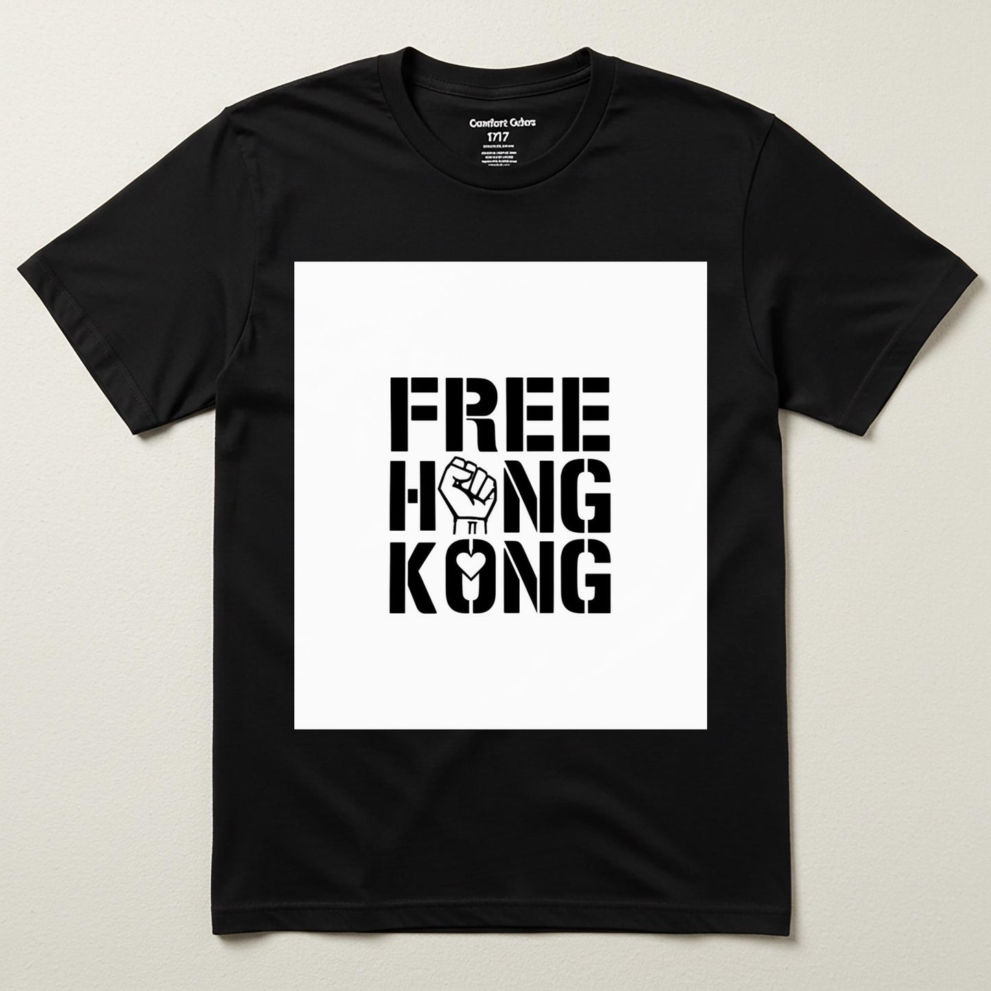 Free Hong Kong T-Shirt | Solidarity Freedom Apparel | Human Rights Activist Tee | Democracy Protest Shirt | Unisex Garment Dyed Top