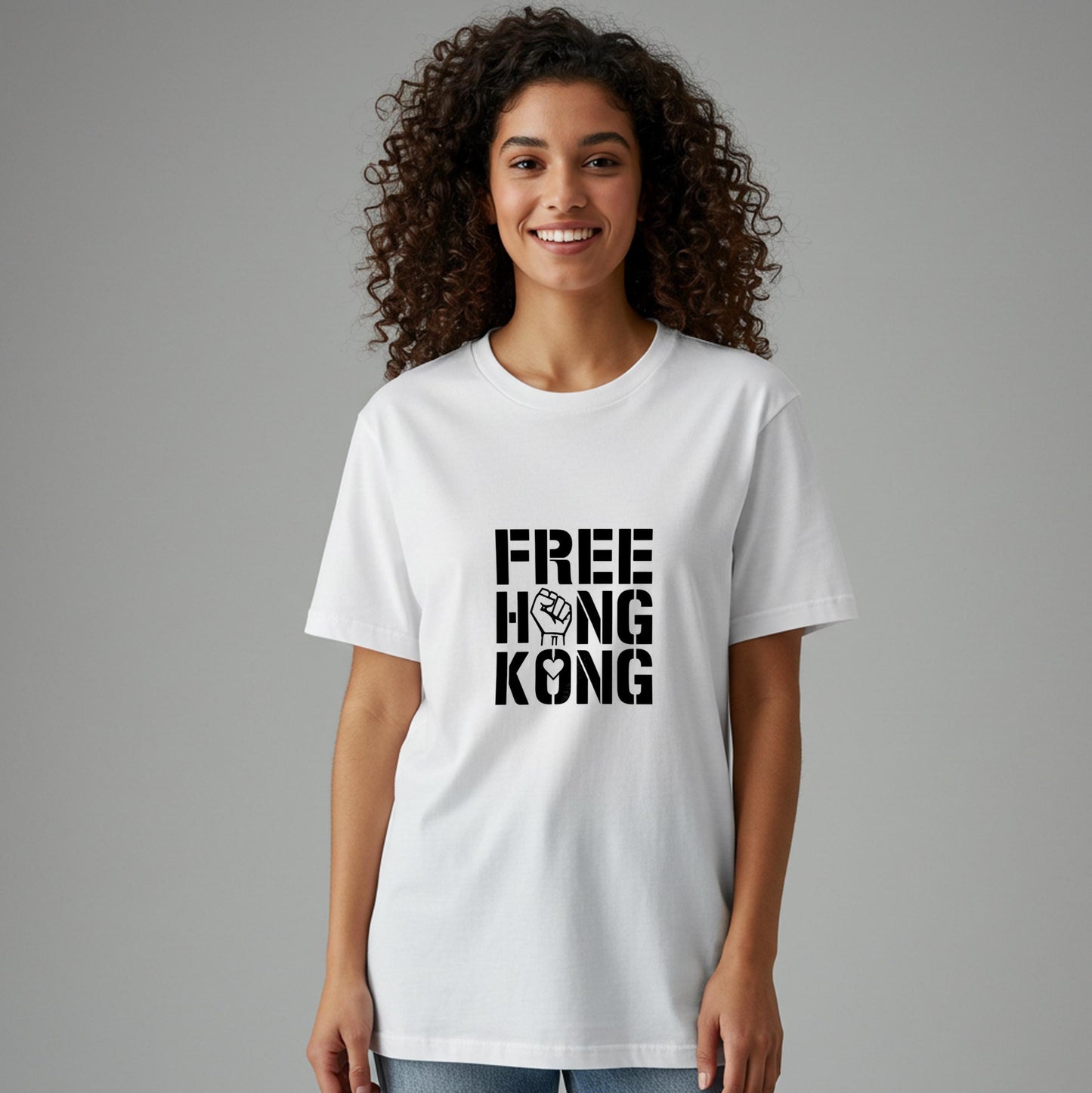Free Hong Kong T-Shirt | Solidarity Freedom Apparel | Human Rights Activist Tee | Democracy Protest Shirt | Unisex Garment Dyed Top