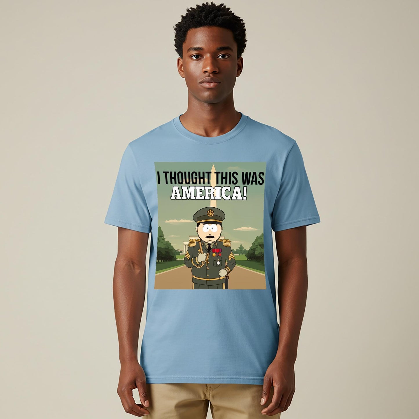 South Park Randy Marsh I Thought This Was America T-Shirt | Political Humor Satirical American Parody Funny Protest Pop Culture Graphic Tee
