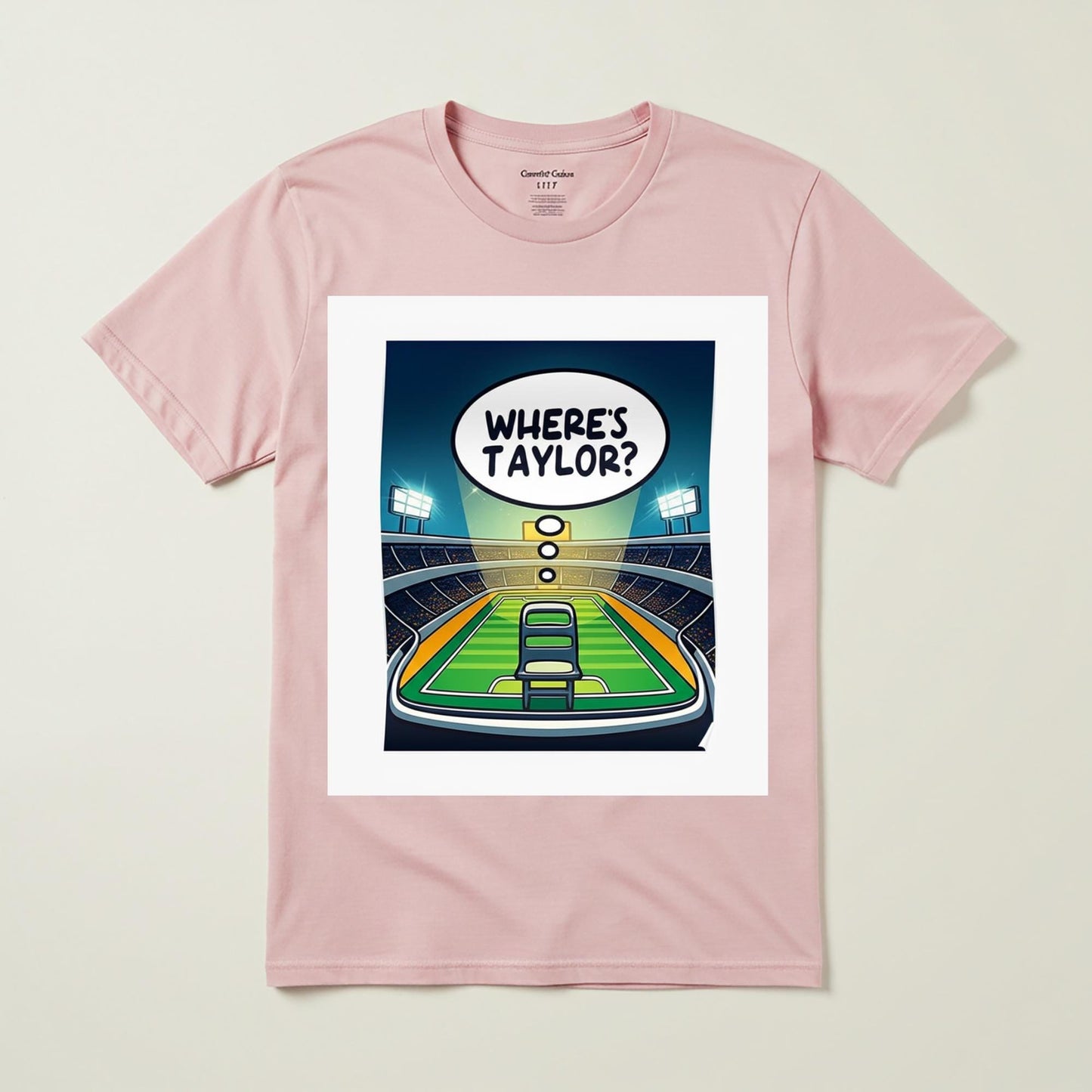 Where's Taylor T-shirt Funny Football Game Day Humor Pop Culture Tee Travis Kelce Fan Gift Swiftie Apparel Unisex Garment Dyed Shirt