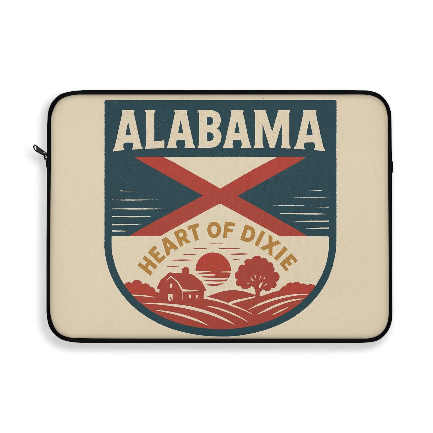 Alabama Flag Laptop Bag- Southern Pride Computer Sleeve - Water-Resistant Tech Case for Students & Travelers