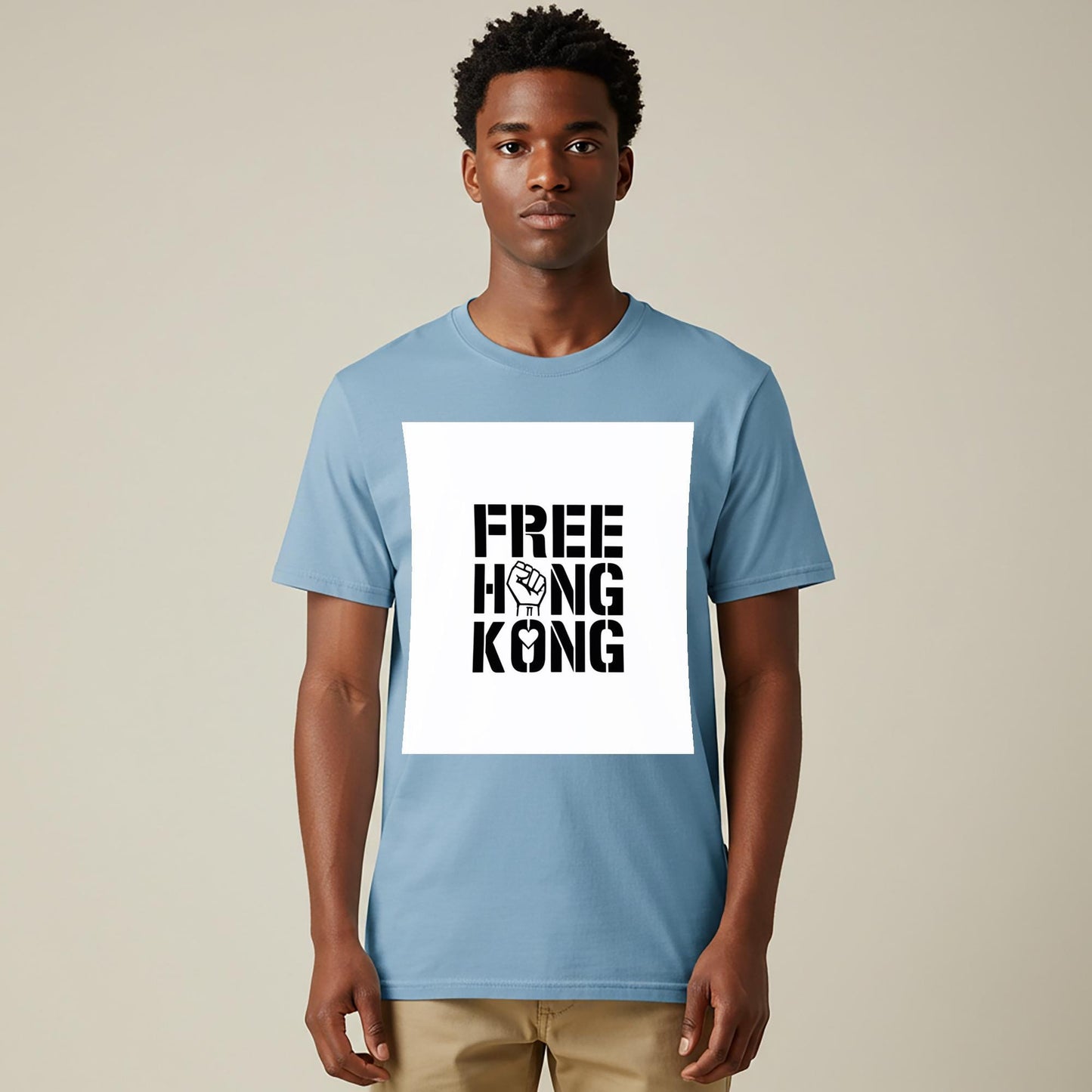 Free Hong Kong T-Shirt | Solidarity Freedom Apparel | Human Rights Activist Tee | Democracy Protest Shirt | Unisex Garment Dyed Top