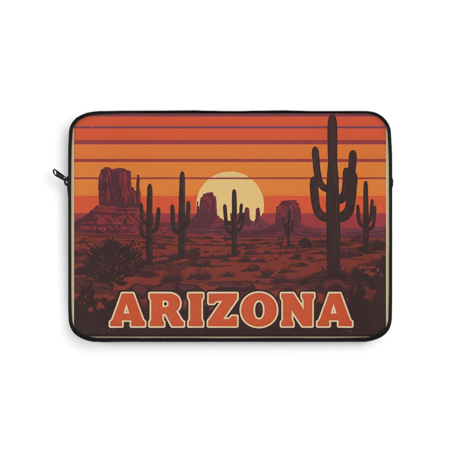 Arizona Desert-Inspired Laptop Bag -Boho Southwest Computer Carry Case -Vibrant Desert Landscape Tote for Free Spirits
