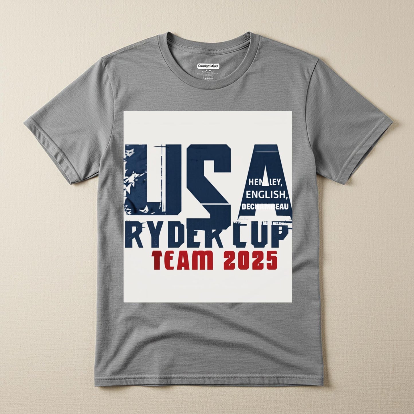 USA Ryder Cup Team 2025 Shirt | Patriotic Golf Fan Apparel | Henley English DeChambeau Tee | Distressed Unisex Design | Sports Gift