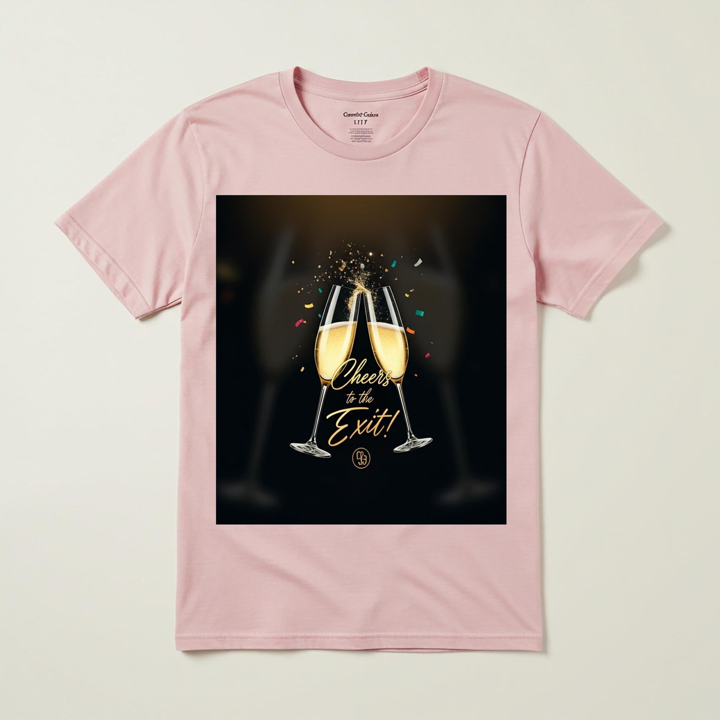 Cheers to the Exit T-Shirt | Farewell Gift for Retirement, Graduation, New Job | Celebration Apparel for New Beginnings & Milestones