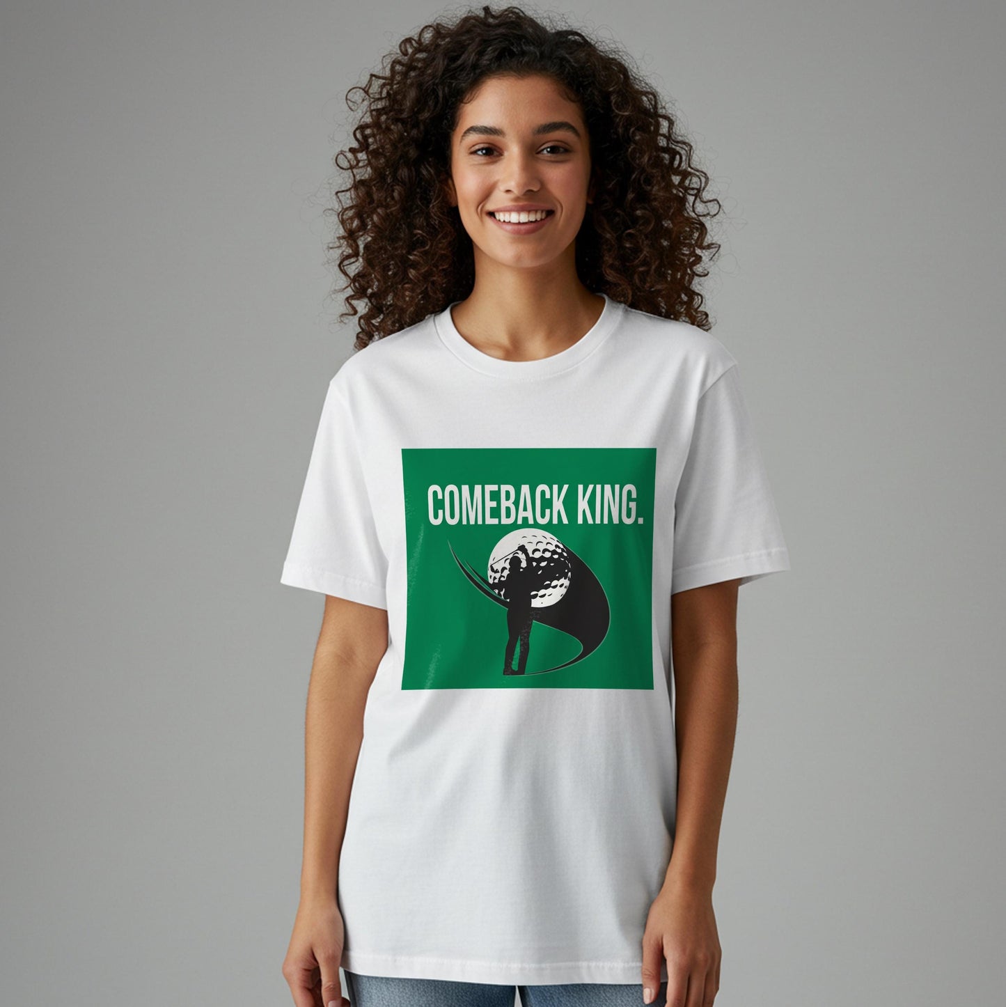 Comeback King Golf Shirt | Motivational Golfer Tee | Inspirational Sports Apparel | Garment-Dyed Unisex T-Shirt | Victory Resilience Gift
