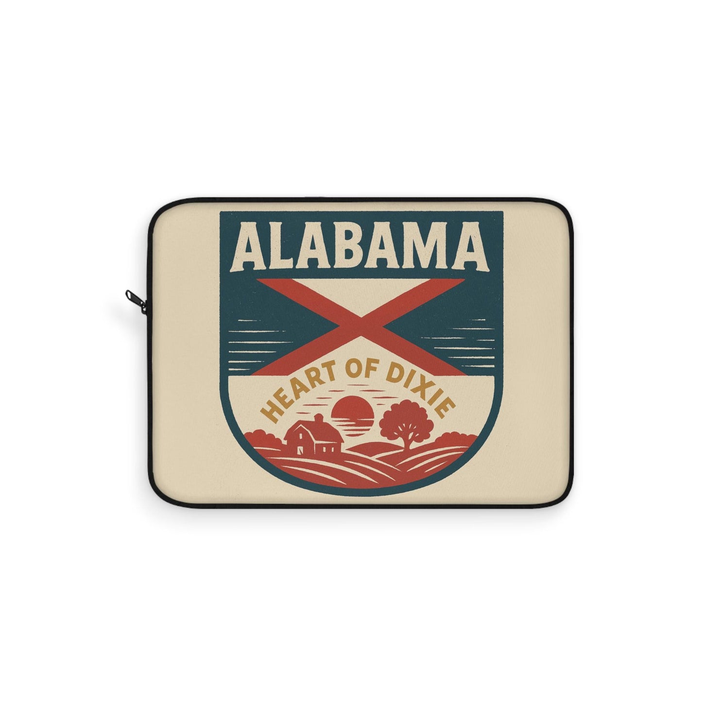 Alabama Flag Laptop Bag- Southern Pride Computer Sleeve - Water-Resistant Tech Case for Students & Travelers