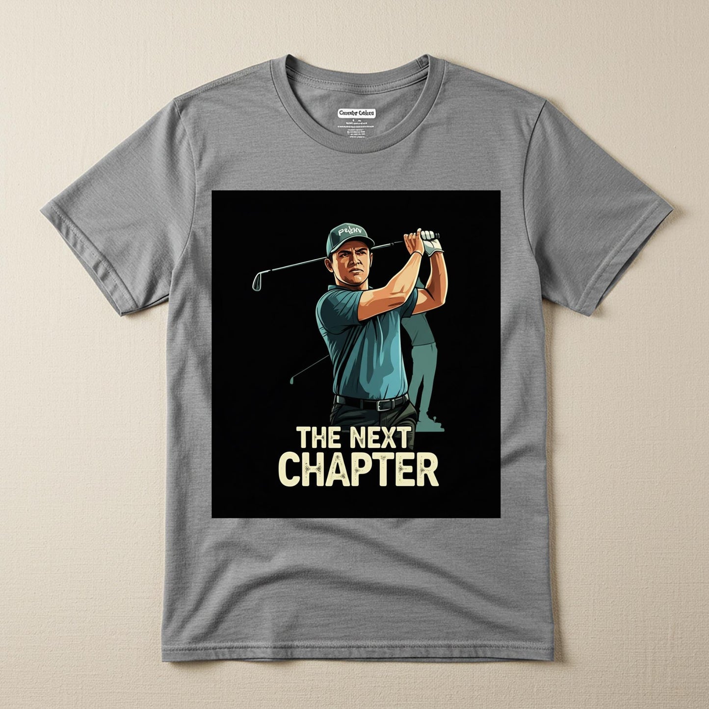 The Next Chapter Golf T-Shirt | Motivational Golfer Tee | Garment-Dyed Unisex Apparel | Inspirational Sports Fan Gift for Avid Golfers