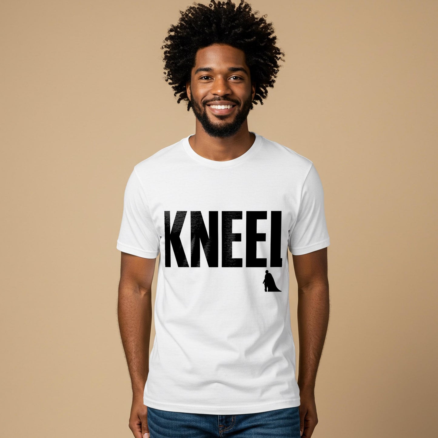 Kneel T-Shirt General Zod Iconic Movie Quote Pop Culture Superhero Villain Tee Minimalist Design Unisex Garment-Dyed Shirt Fan Gift