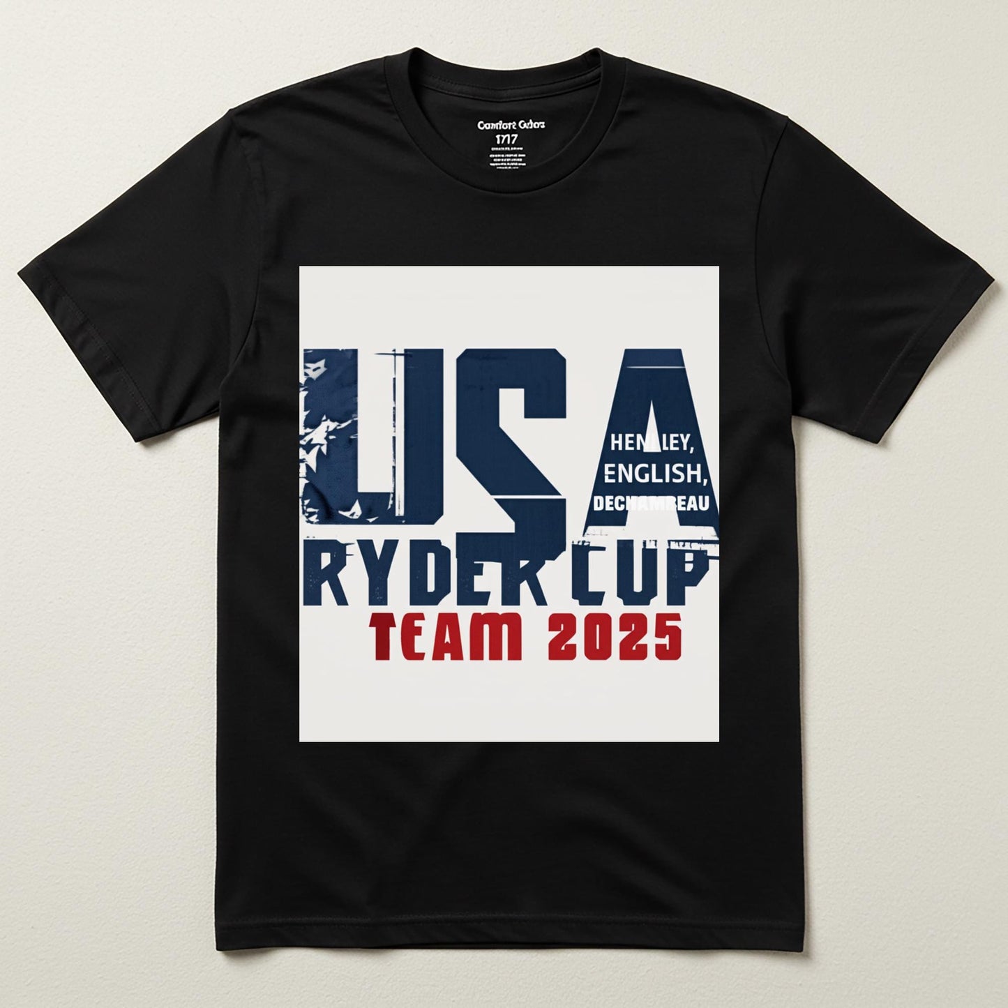 USA Ryder Cup Team 2025 Shirt | Patriotic Golf Fan Apparel | Henley English DeChambeau Tee | Distressed Unisex Design | Sports Gift