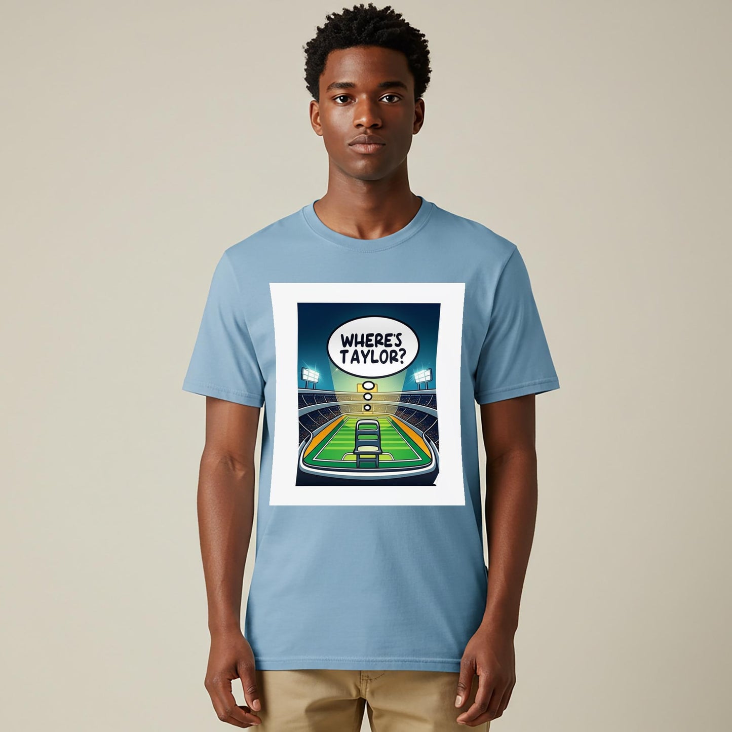 Where's Taylor T-shirt Funny Football Game Day Humor Pop Culture Tee Travis Kelce Fan Gift Swiftie Apparel Unisex Garment Dyed Shirt