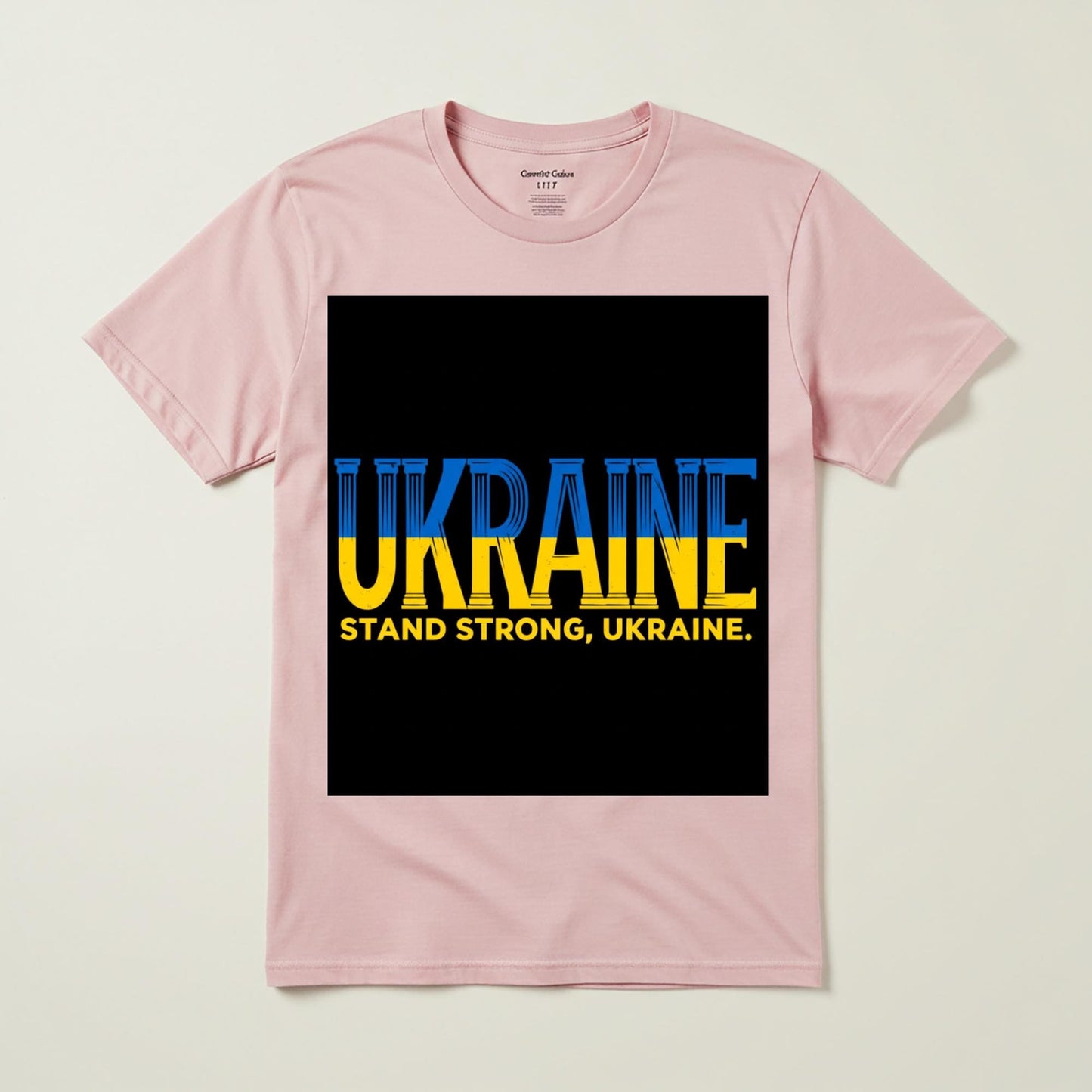 Unisex Garment-Dyed Ukraine Stand Strong T-Shirt | Ukrainian Flag Colors Tee | Support Ukraine Apparel | Patriotic Pride Gift for Solidarity