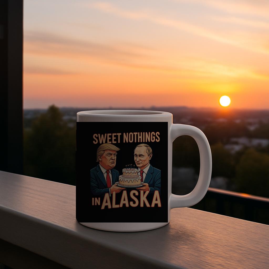 Political Humor Mug with Trump Putin Alaska Joke | Satirical Coffee Cup Gift | Funny Political Gag Gift for Adults | Unique Novelty Mug