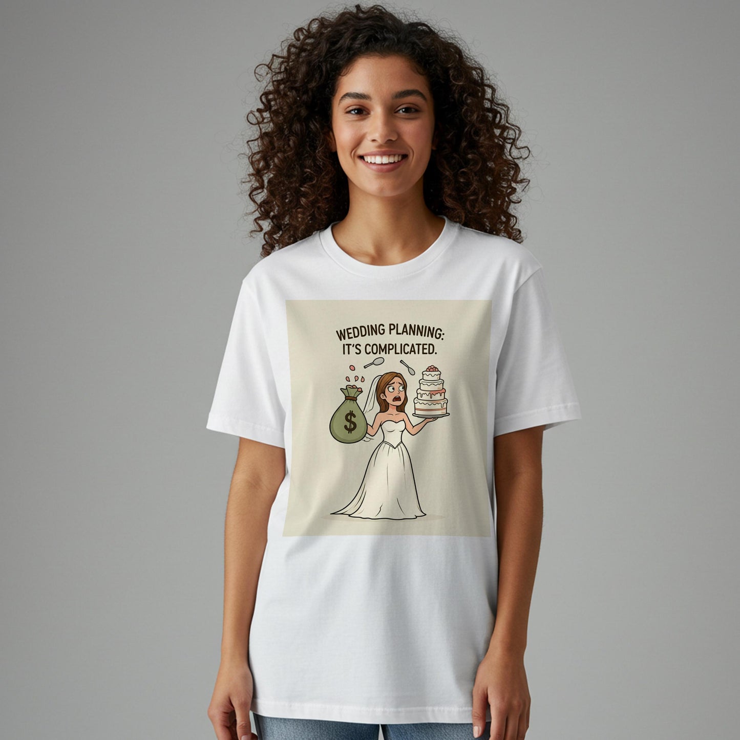 Wedding Planning It's Complicated Funny T-Shirt for Bride to Be | Relatable Engagement Humor Tee | Bridal Shower Gift Idea for Her