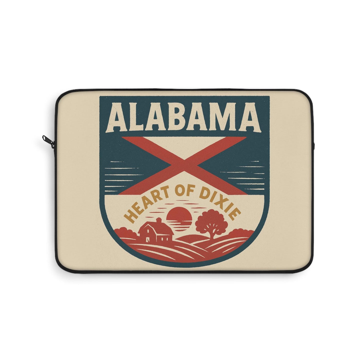 Alabama Flag Laptop Bag- Southern Pride Computer Sleeve - Water-Resistant Tech Case for Students & Travelers