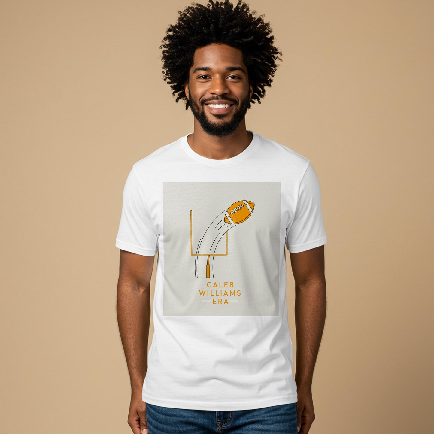 Caleb Williams Era T-shirt | Football Fan Apparel | Minimalist Sports Tee | Game Day Shirt | Unisex Garment-Dyed Comfort Wear for Fans