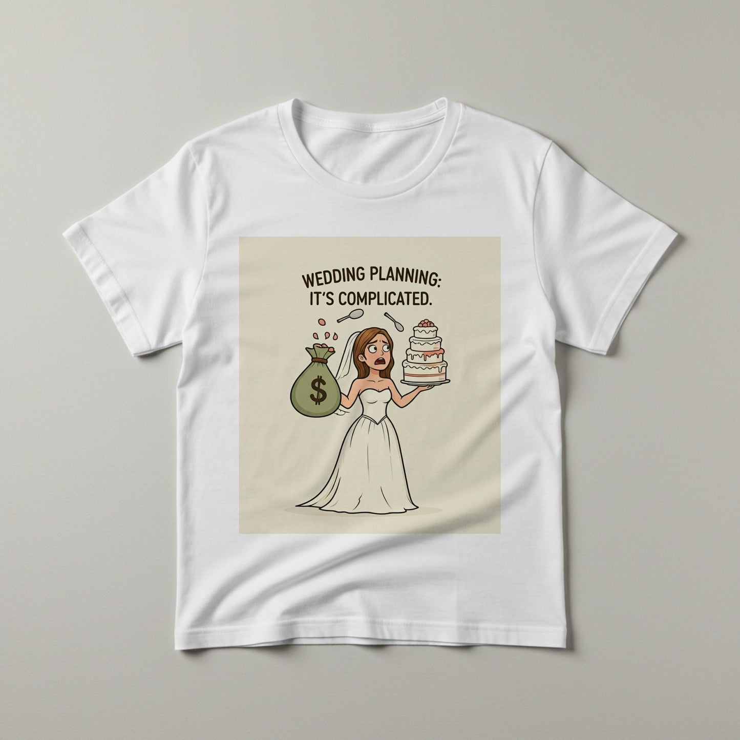 Wedding Planning It's Complicated Funny T-Shirt for Bride to Be | Relatable Engagement Humor Tee | Bridal Shower Gift Idea for Her