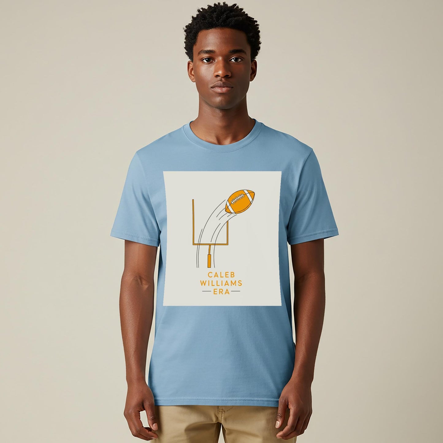 Caleb Williams Era T-shirt | Football Fan Apparel | Minimalist Sports Tee | Game Day Shirt | Unisex Garment-Dyed Comfort Wear for Fans