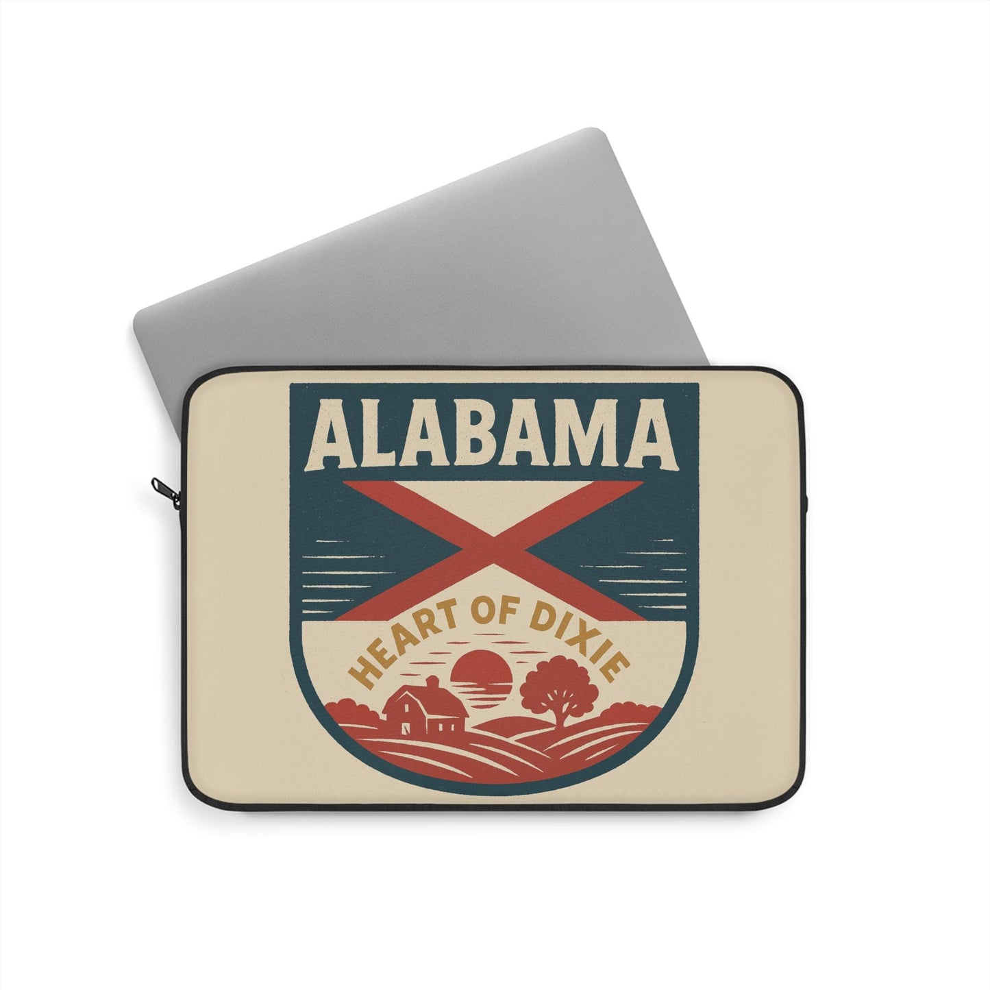 Alabama Flag Laptop Bag- Southern Pride Computer Sleeve - Water-Resistant Tech Case for Students & Travelers