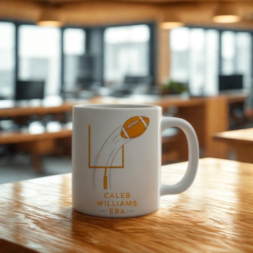Caleb Williams Era Mug | Football Fan Gift | American Football Coffee Cup | Touchdown Sports Enthusiast Present | Game Day Drinkware