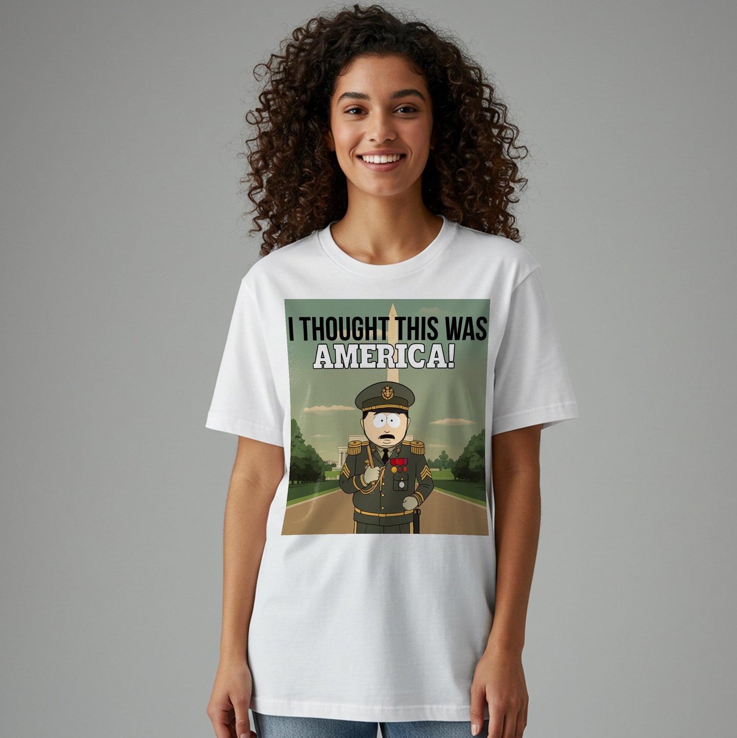 South Park Randy Marsh I Thought This Was America T-Shirt | Political Humor Satirical American Parody Funny Protest Pop Culture Graphic Tee