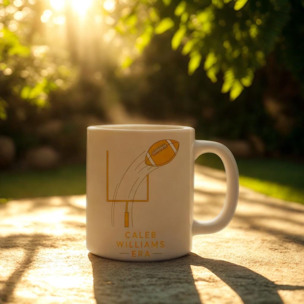 Caleb Williams Era Mug | Football Fan Gift | American Football Coffee Cup | Touchdown Sports Enthusiast Present | Game Day Drinkware