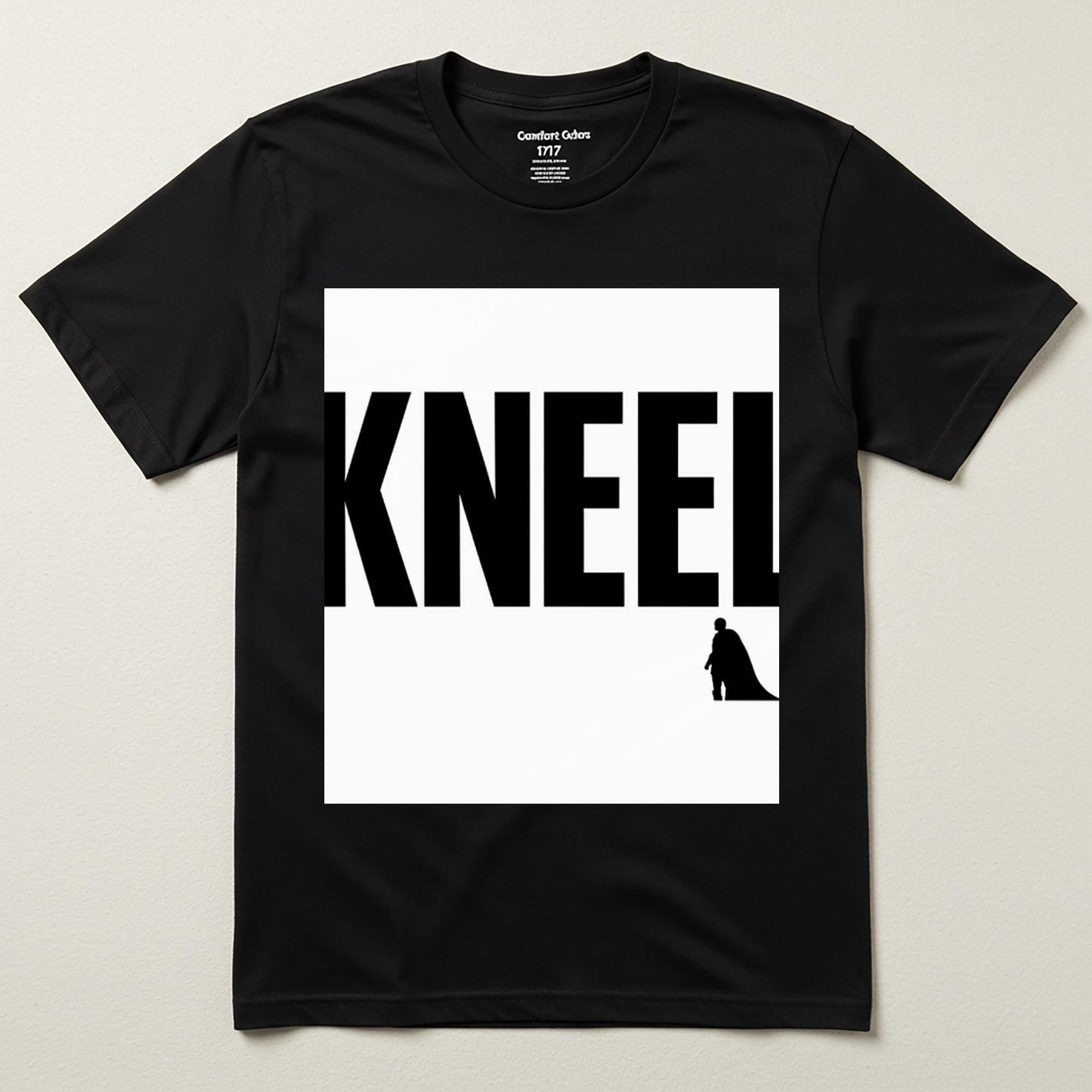 Kneel T-Shirt General Zod Iconic Movie Quote Pop Culture Superhero Villain Tee Minimalist Design Unisex Garment-Dyed Shirt Fan Gift
