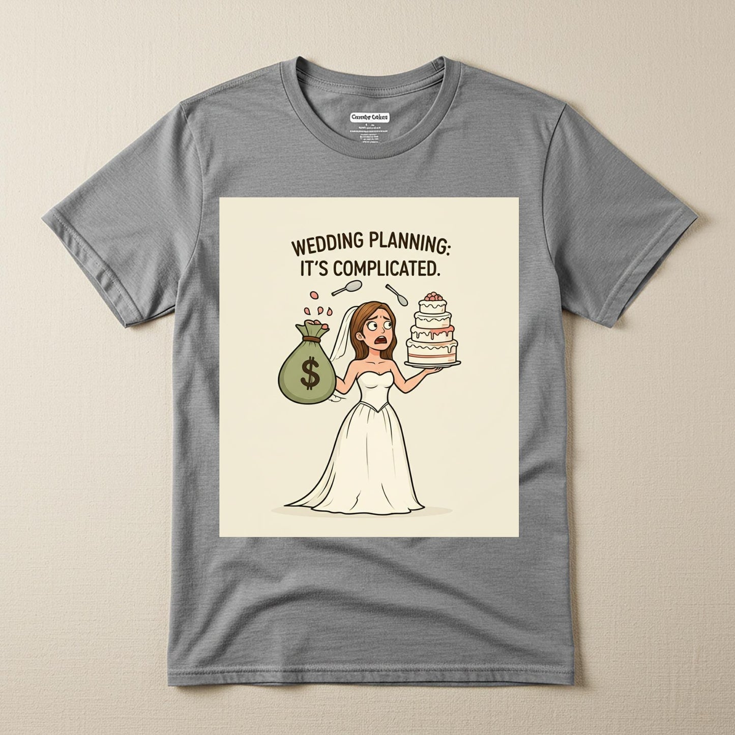 Wedding Planning It's Complicated Funny T-Shirt for Bride to Be | Relatable Engagement Humor Tee | Bridal Shower Gift Idea for Her