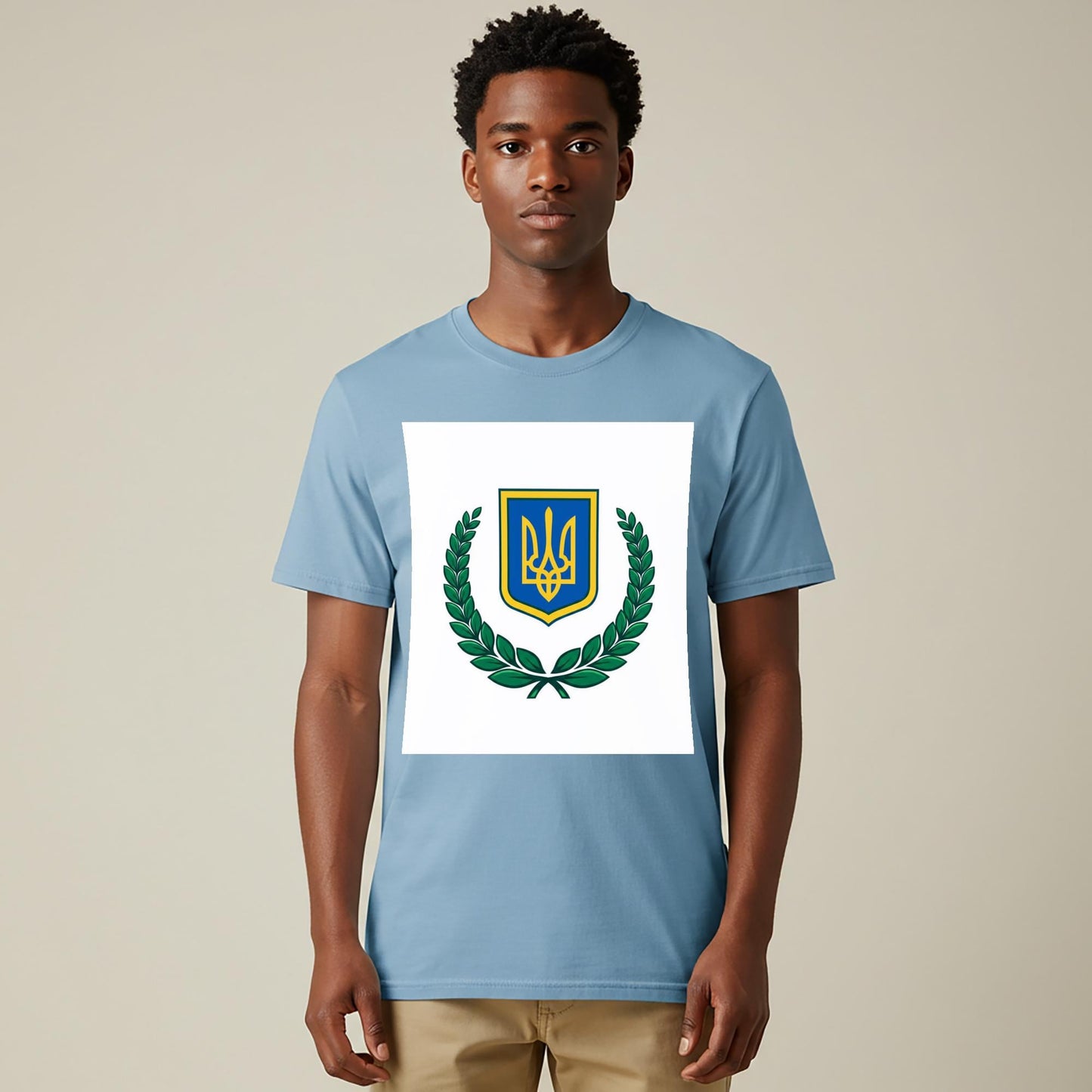 Ukrainian Trident T-Shirt | Stand With Ukraine Support Shirt | Patriotic Ukrainian Apparel | Unisex Garment-Dyed Tee | Freedom's Emblem