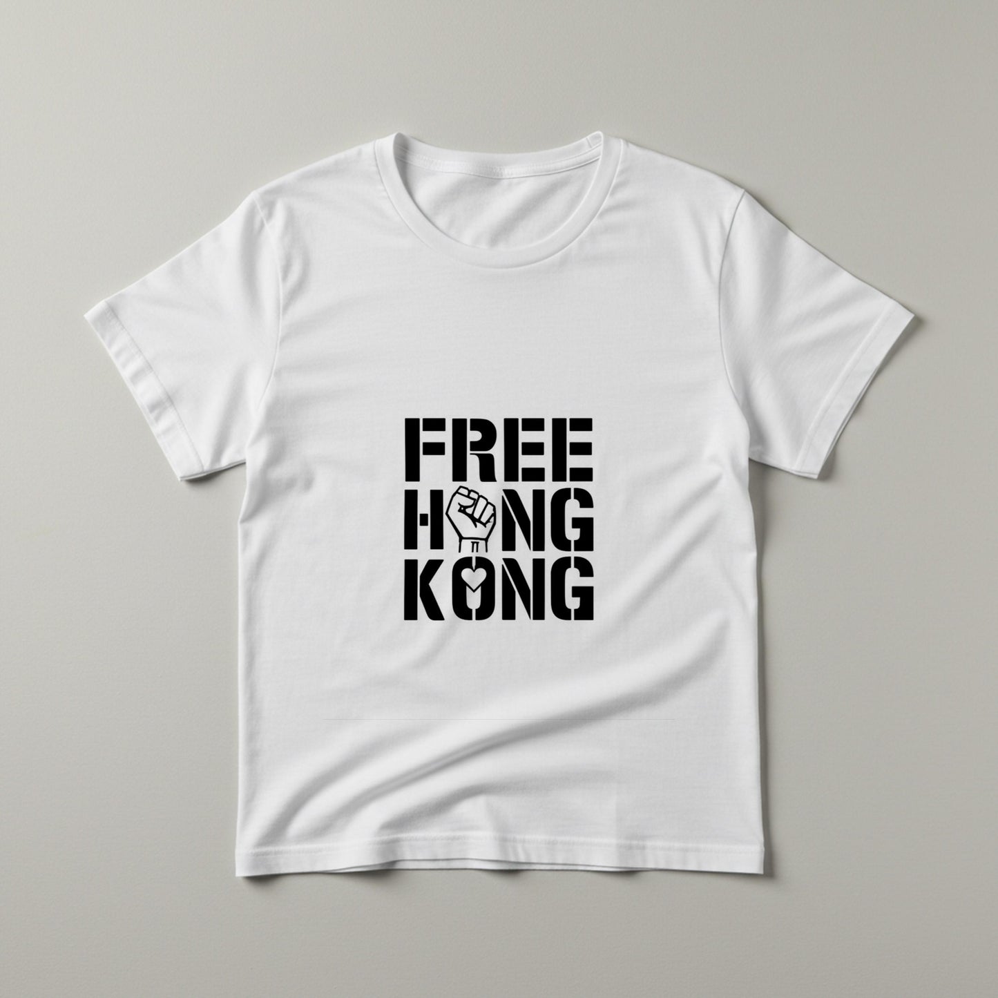 Free Hong Kong T-Shirt | Solidarity Freedom Apparel | Human Rights Activist Tee | Democracy Protest Shirt | Unisex Garment Dyed Top