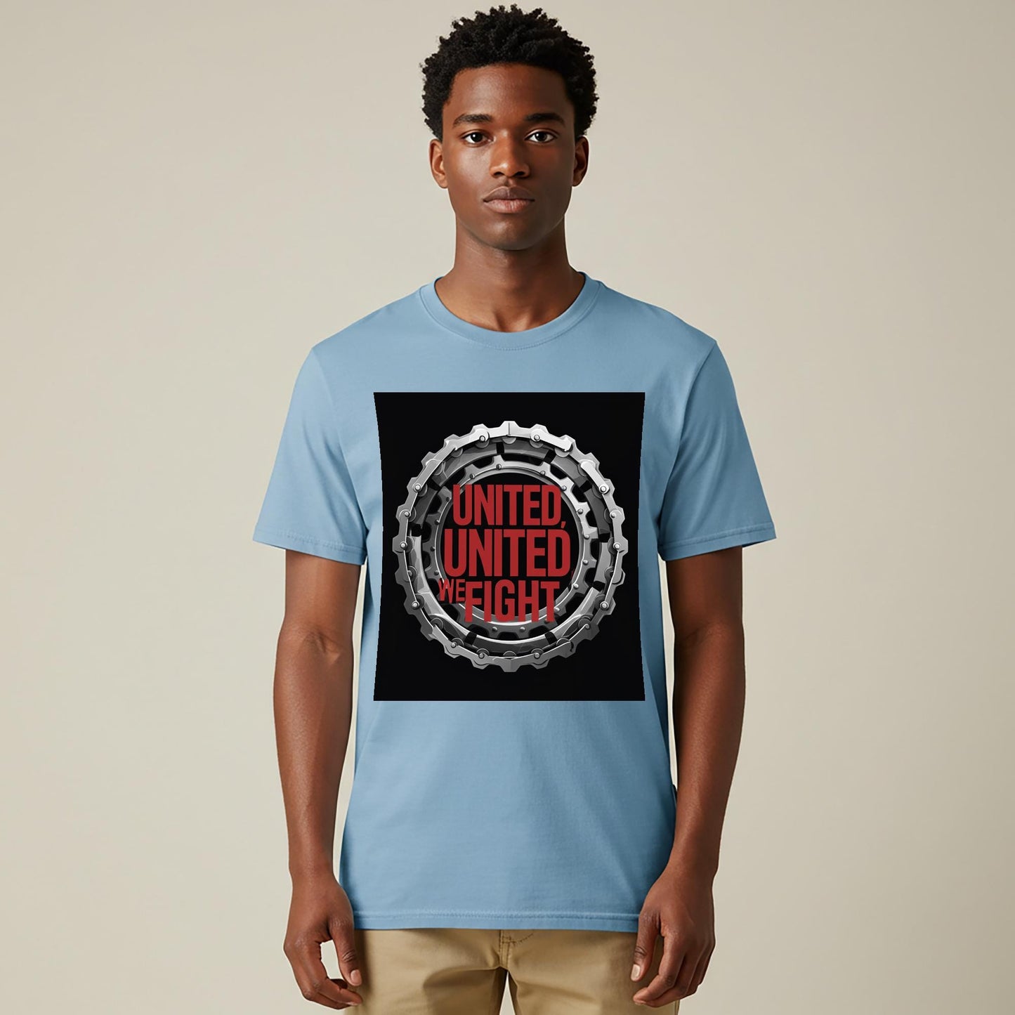 United We Fight T-shirt | Solidarity Activist Apparel | Resistance Collective Strength Tee | Chain Gear Industrial Style Graphic Shirt
