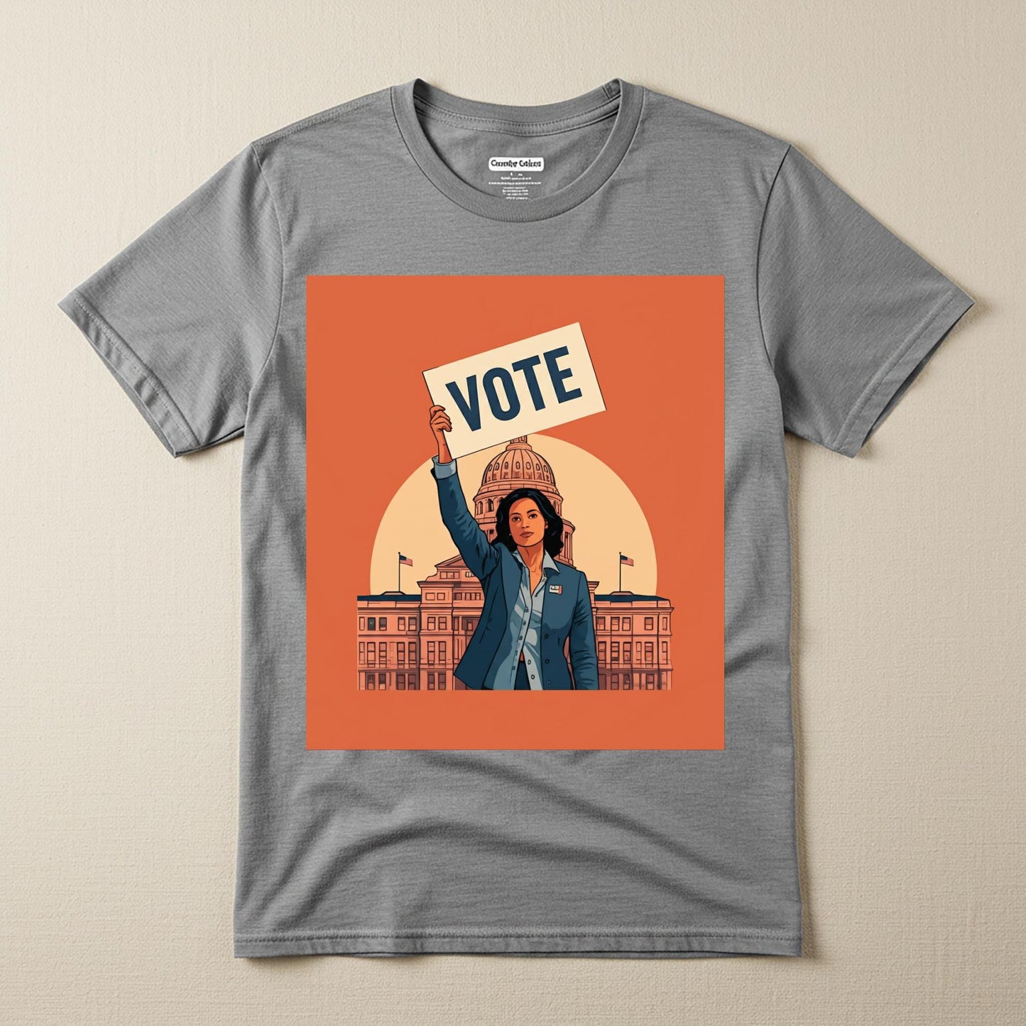 Empowering Vote T-shirt | Civic Engagement Democracy Apparel | Womens Empowerment Political Activism Tee | Get Out The Vote GOTV Shirt