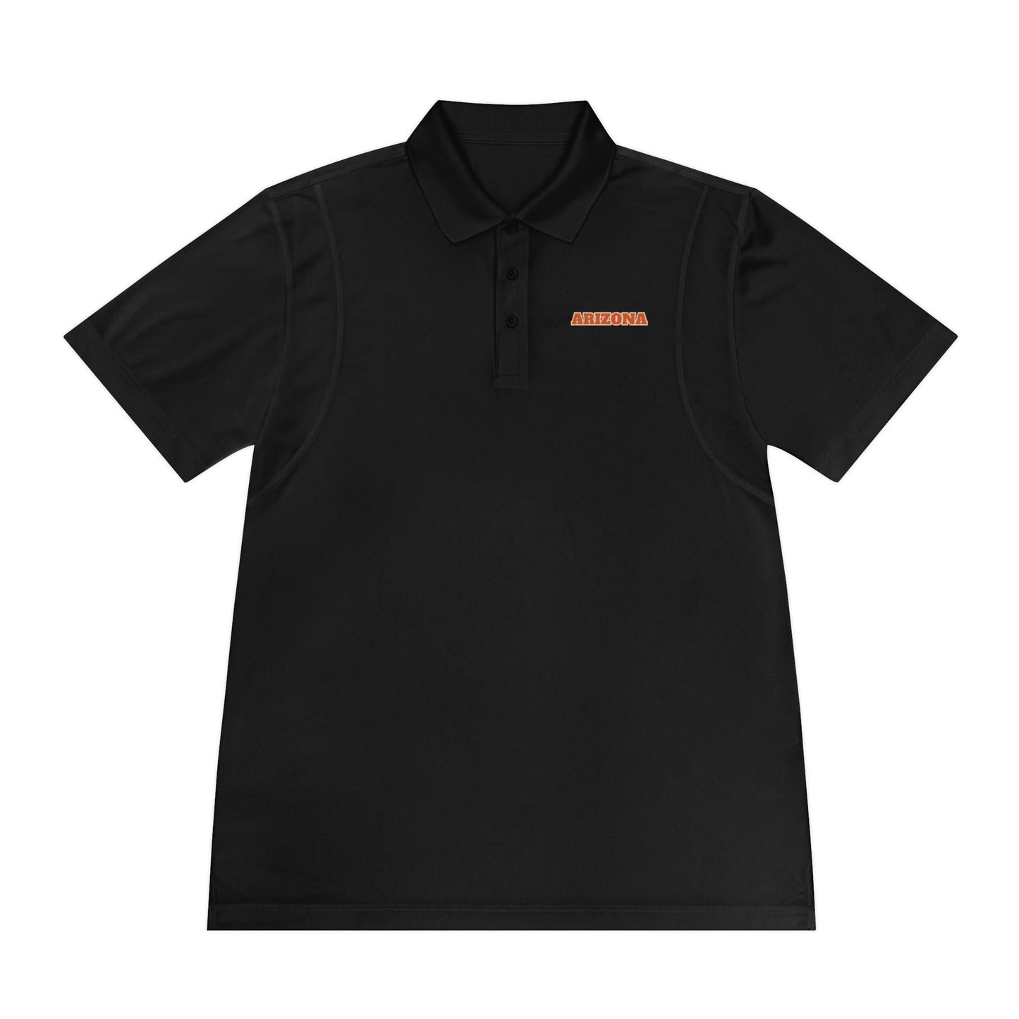 Vintage Arizona Sunset Desert Polo Shirt - Retro Saguaro Cactus & Monument Valley Design