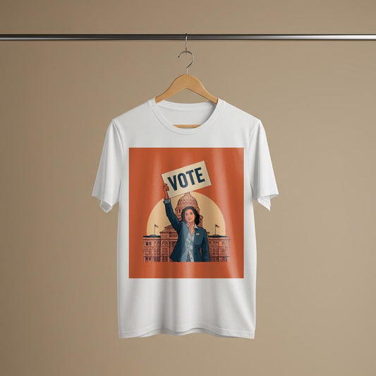 Empowering Vote T-shirt | Civic Engagement Democracy Apparel | Womens Empowerment Political Activism Tee | Get Out The Vote GOTV Shirt