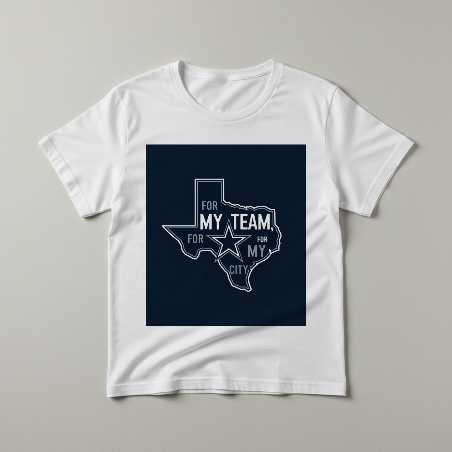 Unisex Garment-Dyed Dallas Cowboys Texas Pride T-Shirt | For My Team For My City NFL Fan Apparel | Game Day Football Tee Gift for Fans