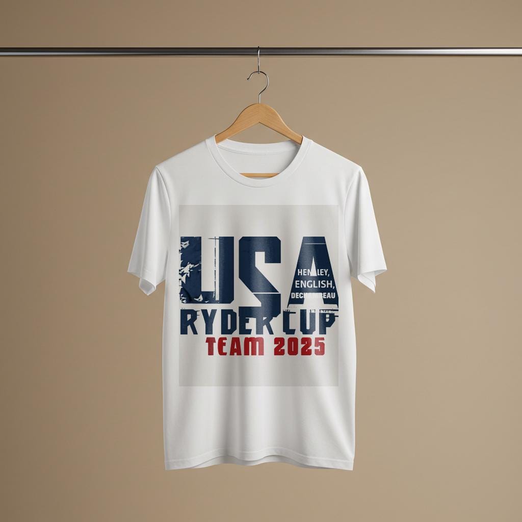 USA Ryder Cup Team 2025 Shirt | Patriotic Golf Fan Apparel | Henley English DeChambeau Tee | Distressed Unisex Design | Sports Gift