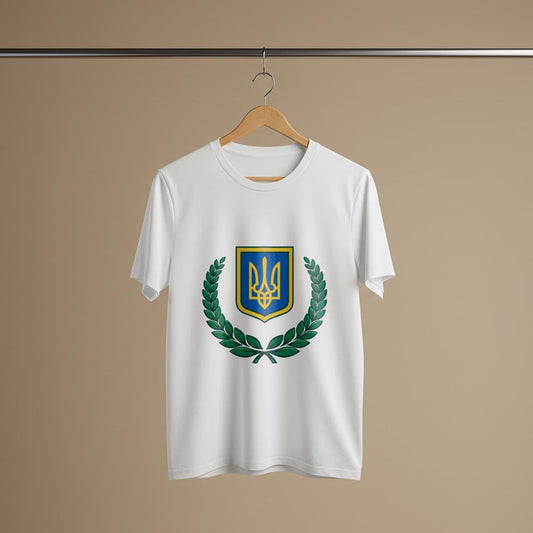 Ukrainian Trident T-Shirt | Stand With Ukraine Support Shirt | Patriotic Ukrainian Apparel | Unisex Garment-Dyed Tee | Freedom's Emblem