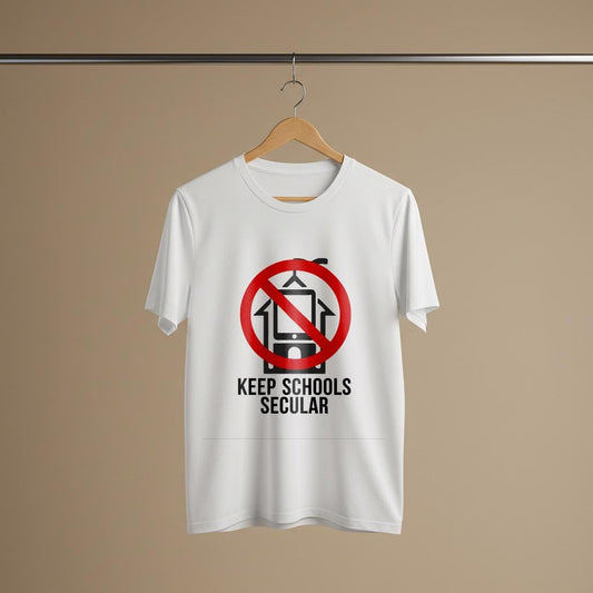 Keep Schools Secular Unisex Garment-Dyed T-shirt | Separation of Church and State Activist Protest Wear | Secular Education Advocate Tee