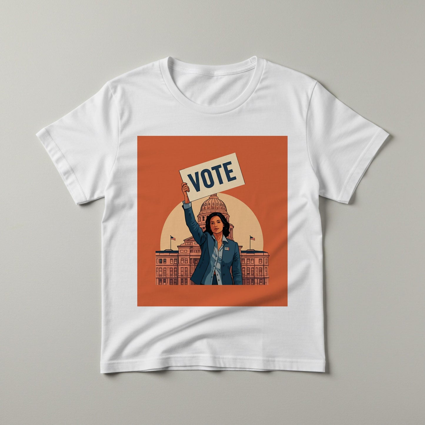 Empowering Vote T-shirt | Civic Engagement Democracy Apparel | Womens Empowerment Political Activism Tee | Get Out The Vote GOTV Shirt