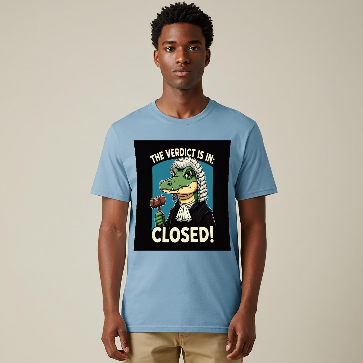 Gavel Gator Judge Alligator T-Shirt | Legal Humor Tee | Court Closed Verdict Is In Funny Lawyer Gift Law Student Witty Legal Design