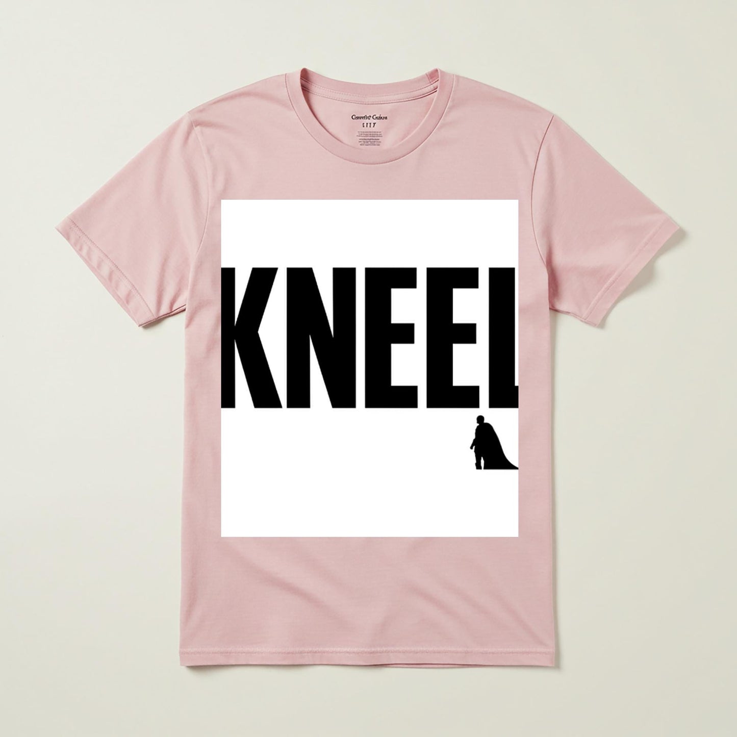 Kneel T-Shirt General Zod Iconic Movie Quote Pop Culture Superhero Villain Tee Minimalist Design Unisex Garment-Dyed Shirt Fan Gift