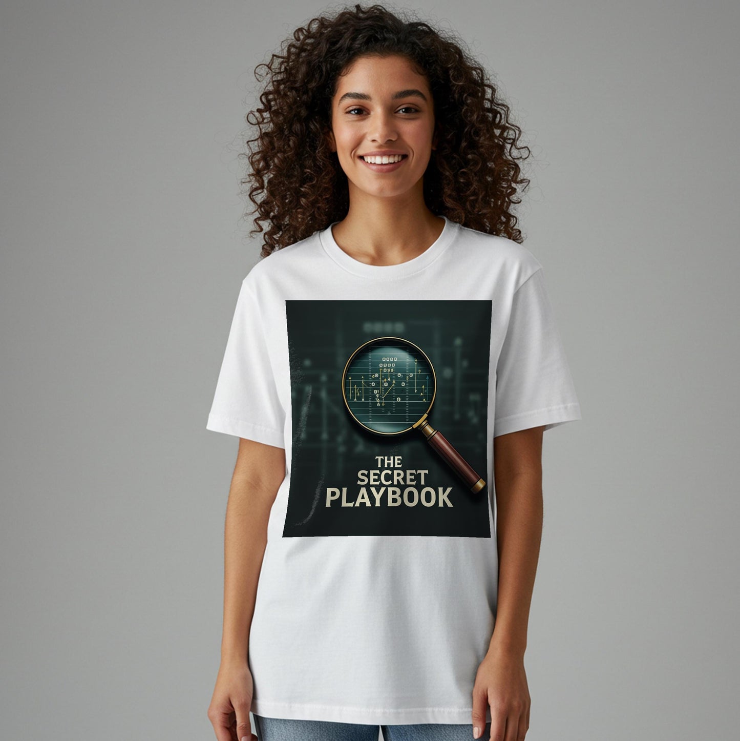 Secret Playbook Football Strategy T-Shirt | Game Plan Coach Gift | Tactical Sports Fan Apparel | Garment-Dyed Unisex Tee for Avid Fans